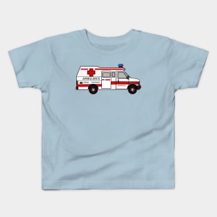 Ambulance cartoon illustration Kids T-Shirt